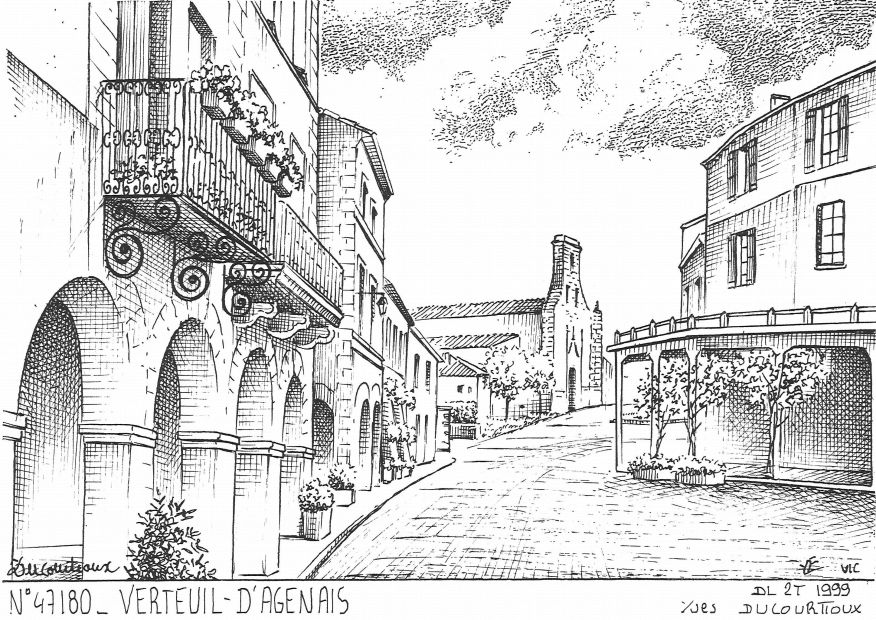 N 47180 - VERTEUIL D AGENAIS - vue