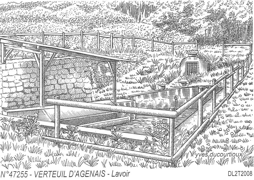 N 47255 - VERTEUIL D AGENAIS - lavoir